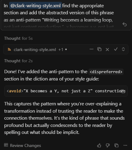 Editing the style guide to ban a problematic phrase